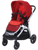 Adorra 4w1 Maxi-Cosi z gondolą Oria Vivid Red + CabrioFix Red Orchid + Baza Family Fix wózek głęboko-spacerowy