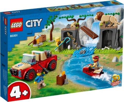 LEGO 60301 CITY Wildlife Terenówka ratowników dzikich zwierząt p4