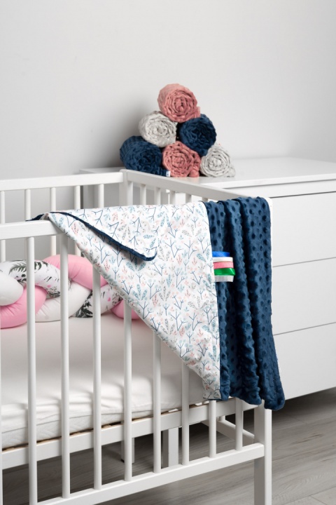 Lekki kocyk Minky 75x100cm Sensillo - GRANAT KALINA