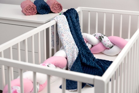 Lekki kocyk Minky 75x100cm Sensillo - GRANAT KALINA