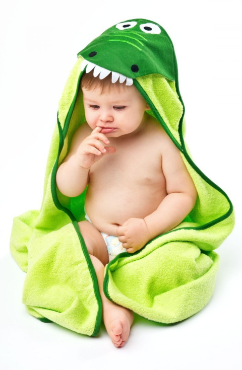 Okrycie Kąpielowe WATER FRIENDS 100x100 Sensillo - Krokodyl Green 24174