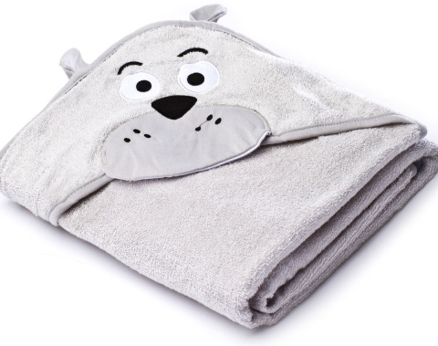 Okrycie Kąpielowe WATER FRIENDS 100x100 Sensillo - Miś Grey 29629