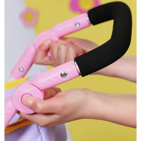 Baby Born Różowy Wózek dla Lalki z Torbą na Akcesoria i Nosidełkiem