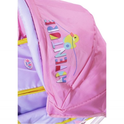 Baby Born Różowy Wózek dla Lalki z Torbą na Akcesoria i Nosidełkiem