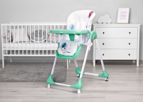 LUNA Krzesełko do karmienia Caretero Mint