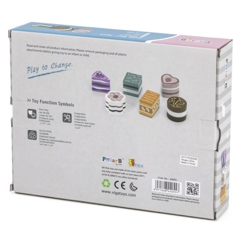 VIGA PolarB Drewniane Ciasteczka Zestaw 6 szt.