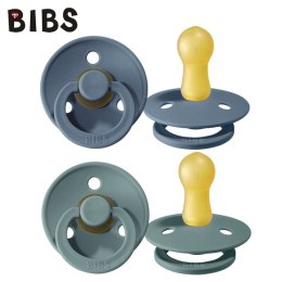 BIBS COLOUR 2-PACK PETROL & ISLAND SEA M Smoczek Uspokajający kauczuk Hevea