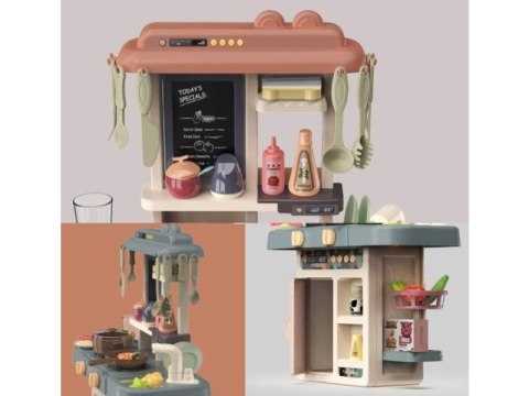 Multifunkcyjna Kuchnia Z Lodówką I Płytą Gazową, Beżowo-Szara