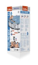 Bestway 56416 BASEN STELAŻOWY STEEL PRO MAX Z POMPĄ FILTRACYJNĄ 3.66m x 0.76m