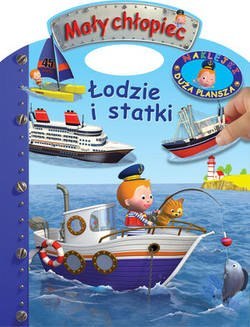 KS44 Łodzie i statki. Naklejki - Duża plansza. Mały chłopiec