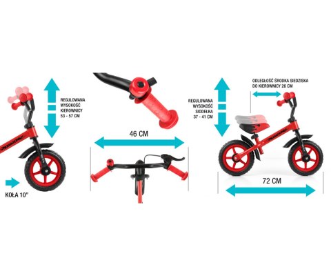 Rowerek Biegowy Dragon violet