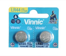 Bateria VINNIC LR44 1,5V op10szt cena za op.