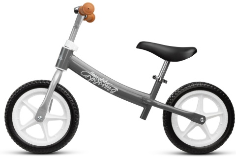Brass metalowy rowerek biegowy TOYZ - Grey