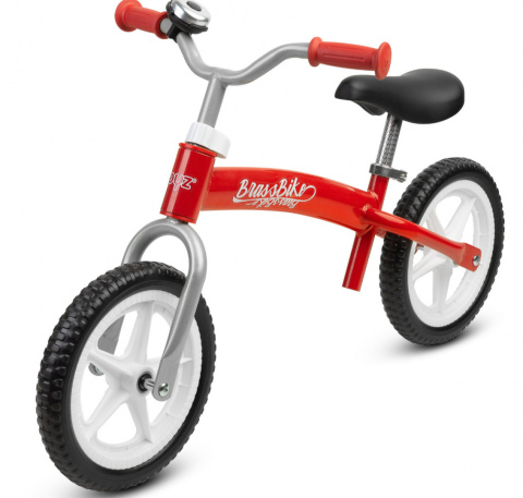 Brass metalowy rowerek biegowy TOYZ - Red