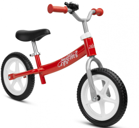 Brass metalowy rowerek biegowy TOYZ - Red