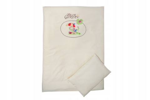 GLUCK Pościel haftowana Bear in Garden 3 el. 604EK