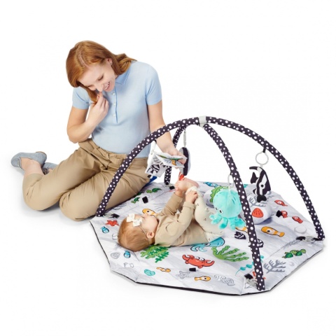 Kinderkraft SEA LAND Interaktywna Mata edukacyjna z 20 piłeczkami