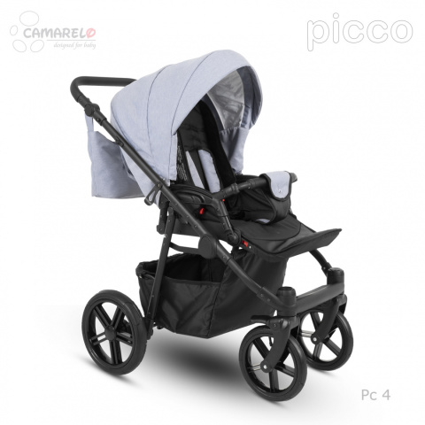 PICCO 3w1 Camarelo lekki wózek wielofunkcyjny do 22 kg, waży tylko 11,9 kg + fotelik KITE 0-13kg Polski Produkt kolor - 04
