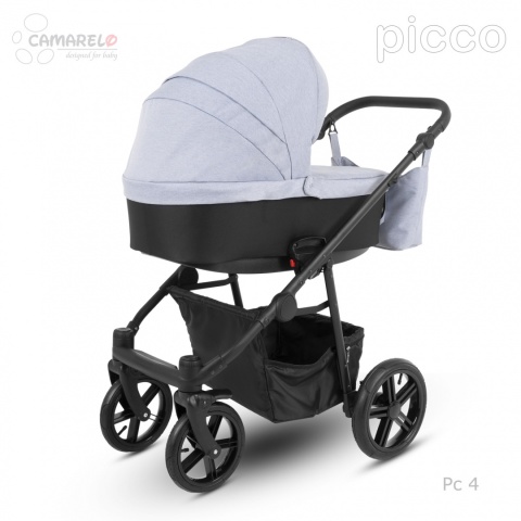 PICCO 3w1 Camarelo lekki wózek wielofunkcyjny do 22 kg, waży tylko 11,9 kg + fotelik KITE 0-13kg Polski Produkt kolor - 04