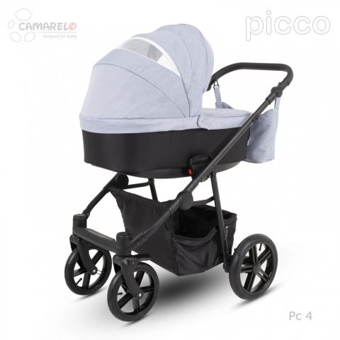 PICCO 3w1 Camarelo lekki wózek wielofunkcyjny do 22 kg, waży tylko 11,9 kg + fotelik KITE 0-13kg Polski Produkt kolor - 04