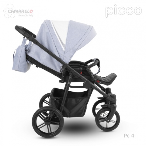 PICCO 3w1 Camarelo lekki wózek wielofunkcyjny do 22 kg, waży tylko 11,9 kg + fotelik KITE 0-13kg Polski Produkt kolor - 04