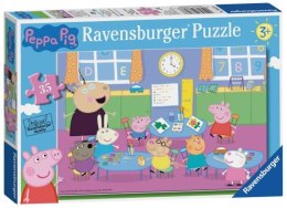 Puzzle 35el Świnka Peppa Zabawa w klasie 086276 RAVENSBURGER