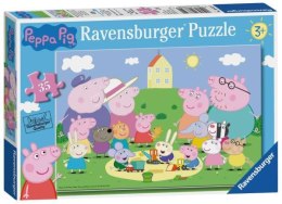 Puzzle 35el Świnka Peppa Zabawa w parku 086320 RAVENSBURGER p8