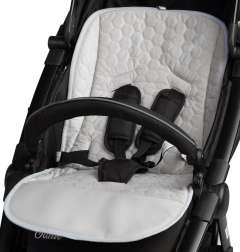 Sensillo Kolorowa Wkładka Velvet do wózka - SZARY ZWIERZĄTKA