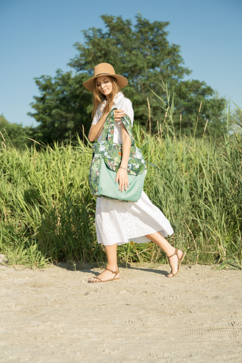 Sensillo Torba Mama Bag - ŁĄKA ZIELONA