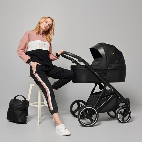 Oslo Skiddou 2w1 wielofunkcyjny wózek dziecięcy - Onyx