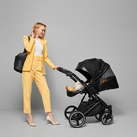 Oslo Skiddou 2w1 wielofunkcyjny wózek dziecięcy - Onyx