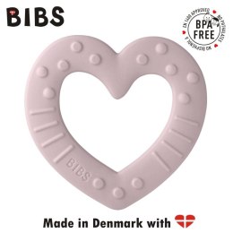 BIBS BABY BITIE HEART PINK PLUM gryzak dla niemowlaka