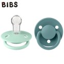 BIBS DE LUX 2-PACK NORDIC MINT & ISLAND SEA Smoczek uspokajający silikonowy ONE SIZE