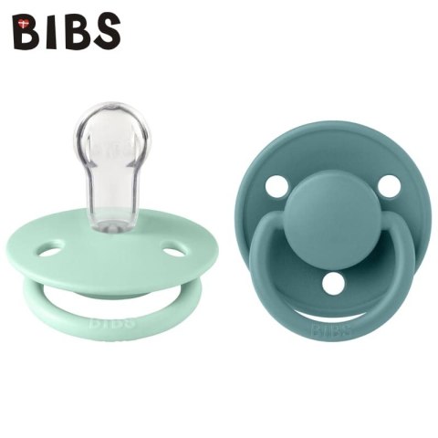 BIBS DE LUX 2-PACK NORDIC MINT & ISLAND SEA Smoczek uspokajający silikonowy ONE SIZE