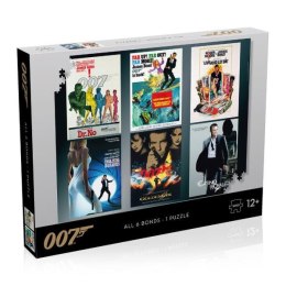 Puzzle 1000el James Bond 007 Actor debuts Wszystkich 6 Bondów 043106 WINNING MOVES