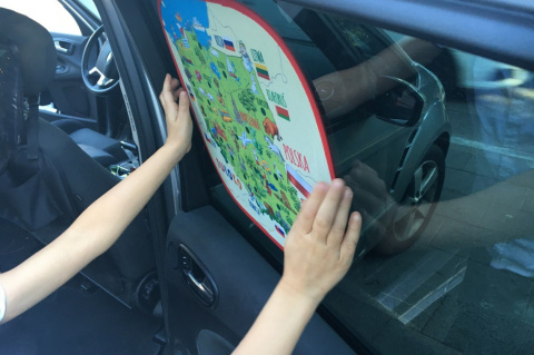 Osłonka przeciwsłoneczna z mapą Polski TULOKO