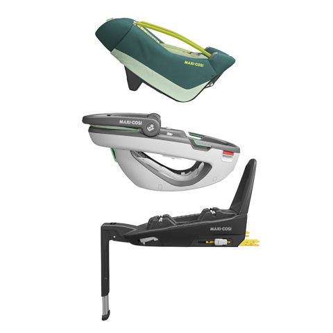 CORAL Maxi-Cosi + Śpiworek za 1zł, fotelik samochodowy I-Size do 75cm 0-12kg - Essential Black