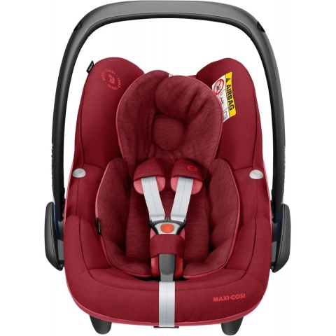 Pebble Pro i-Size Maxi Cosi + Śpiworek za 1zł, fotelik samochodowy od urodzenia 45 cm do 75 cm - Essential Red