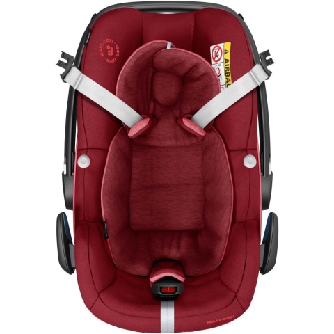 Pebble Pro i-Size Maxi Cosi + Śpiworek za 1zł, fotelik samochodowy od urodzenia 45 cm do 75 cm - Essential Red