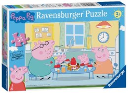 Puzzle 35el Świnka Peppa Czas dla rodziny 086283 RAVENSBURGER