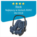 ROCK Maxi-Cosi + Śpiworek za 1zł, fotelik samochodowy I-Size do 75cm 0-13kg - Nomad Grey