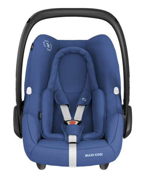 ROCK Maxi-Cosi + Śpiworek za 1zł, fotelik samochodowy I-Size do 75cm 0-13kg - Essential Blue