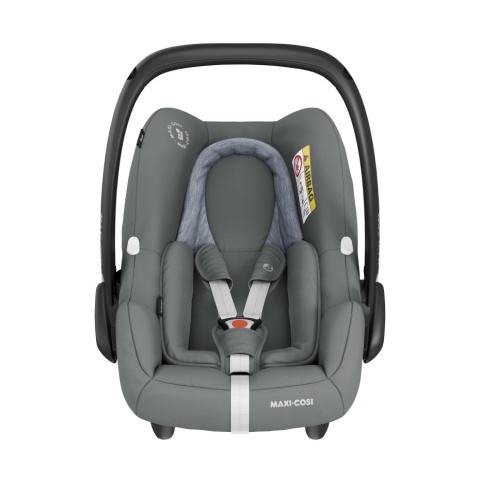 ROCK Maxi-Cosi + Śpiworek za 1zł, fotelik samochodowy I-Size do 75cm 0-13kg - Essential Grey