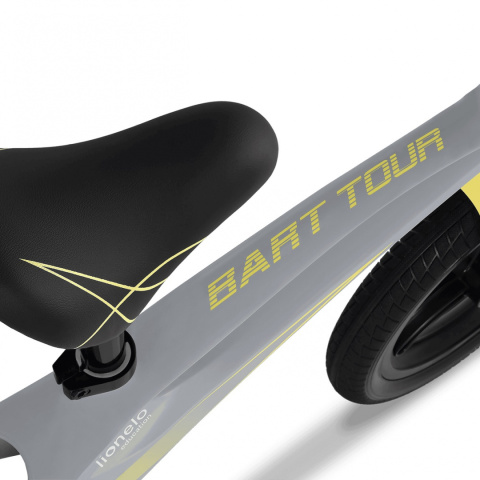 BART TOUR Lionelo rowerek biegowy 2 lata+ 12 cali do 30kg magnezowa rama - Grey Stone
