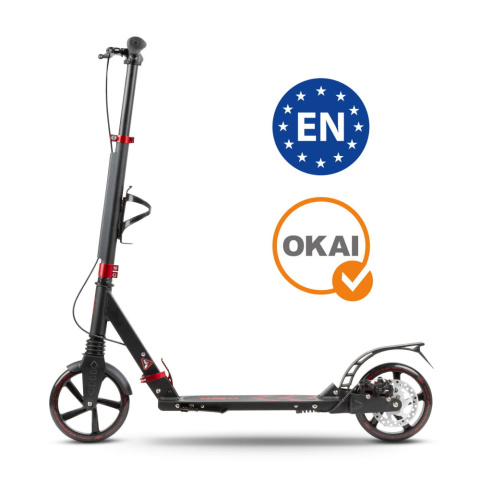 Hulajnoga miejska z hamulcem tarczowym WXM RST-A02 do 100 kg - RED