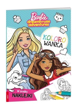 Kolorowanka Barbie Dreamhouse Adventures naklejki w środku KOLX-1201 AMEET