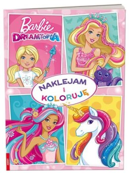 Kolorowanka Barbie Dreamtopia. Naklejam i koloruję NAK-1401