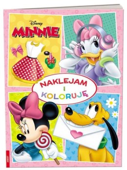 Kolorowanka Minnie Mouse. Naklejam i koloruję NAK-9107