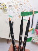 Markery dwustronne Brush Marker Apli - 6 kolorów
