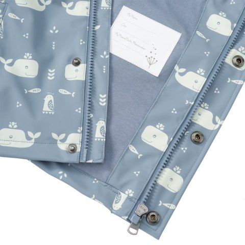 Fresk Kurtka przeciwdeszczowa 92 cm (2 lata) Wieloryb Blue fog